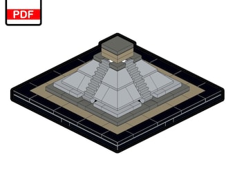 LEGO Świątynia Kukulkana Chichen Itza MOC - Cyfrowe instrukcje budowania