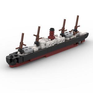 LEGO RMS Carpathia Passenger Steamship MOC - Digital Building Instructions