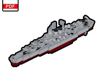 LEGO USS ノースカロライナ戦艦 MOC - 組み立て説明書 - Etsy 日本