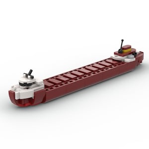 LEGO SS Edmund Fitzgerald Freighter MOC - Building Instructions