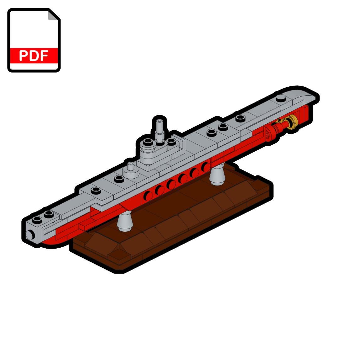 LEGO Soviet Submarine M-200 MOC - Digital Building Instructions - Etsy