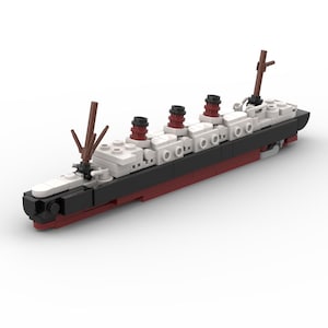 LEGO SS Ile de France Ocean Liner MOC - Digital Building Instructions