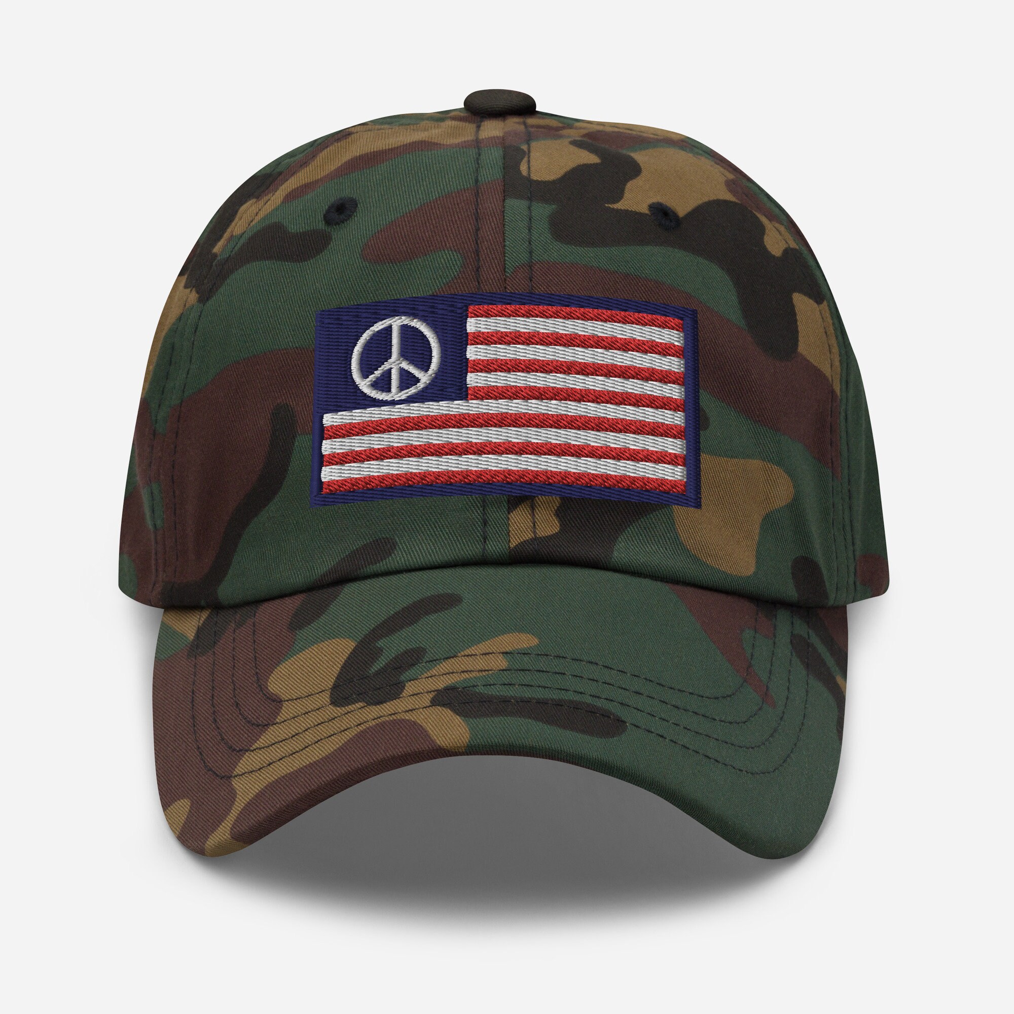 Peace Sign Caps USA Peace Sign Flag Hat, USA Lovers, USA Peace Cap, Mens Hat, Womens ...
