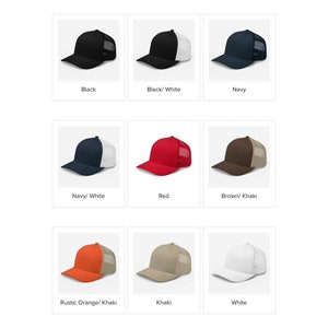 Gepersonaliseerde geborduurde Trucker Cap Op maat geborduurd logo Personaliseer uw pet Aangepaste pet Mesh Hat afbeelding 3