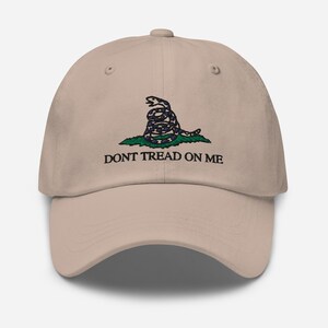 Don&#39;t Tread On Me Gadsden Flag Snake Dad-Hat - personalizable all around - various colors