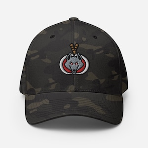 Death Wolf - Bestickte Kappe mit Personalisierungsoption - einzigartige Stickerei - Unikat für individuellen Style