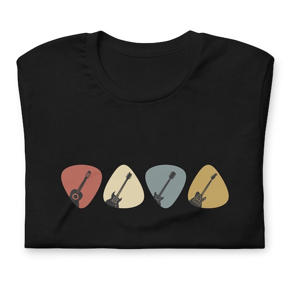 Guitar Pick Shirt Gift For Guitarist Retro Vintage T-Shirt Guitar Pick Shirt Gift For Guitarist Retro Vintage T-Shirt