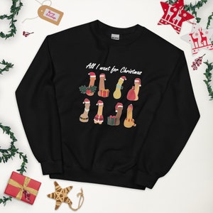 Ugly Christmas Sweater Frauen, Männer, Schwul, Lesbisch, freche Weihnachten, Weihnachts-Sweatshirt, Crewneck Pride Weihnachtspullover