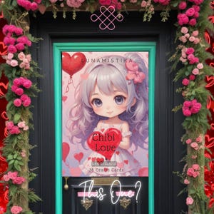 NEU Chibi Love Lenormand, Orakel aus 36 Illustrationen zum Valentinstag, inspiriert von der Anime-Welt. Versand innerhalb eines Tages!