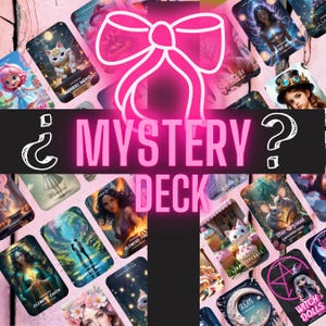 MYSTERY DECK , baraja ciega, ramdom oraculos sorpresa, adivinacion sorpresa, bolsa sorpresa, gift amigo invisible, pareja, regalo, lenormand