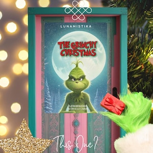 The Grinchy Christmas Lenormand, oracle with 36 illustrations based on our favorite Christmas character.