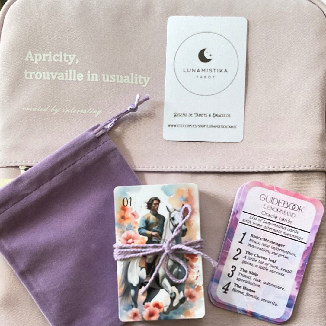 Sunset Lenormand, Modern Lenormand, Oracle Deck, Lenormand Deck