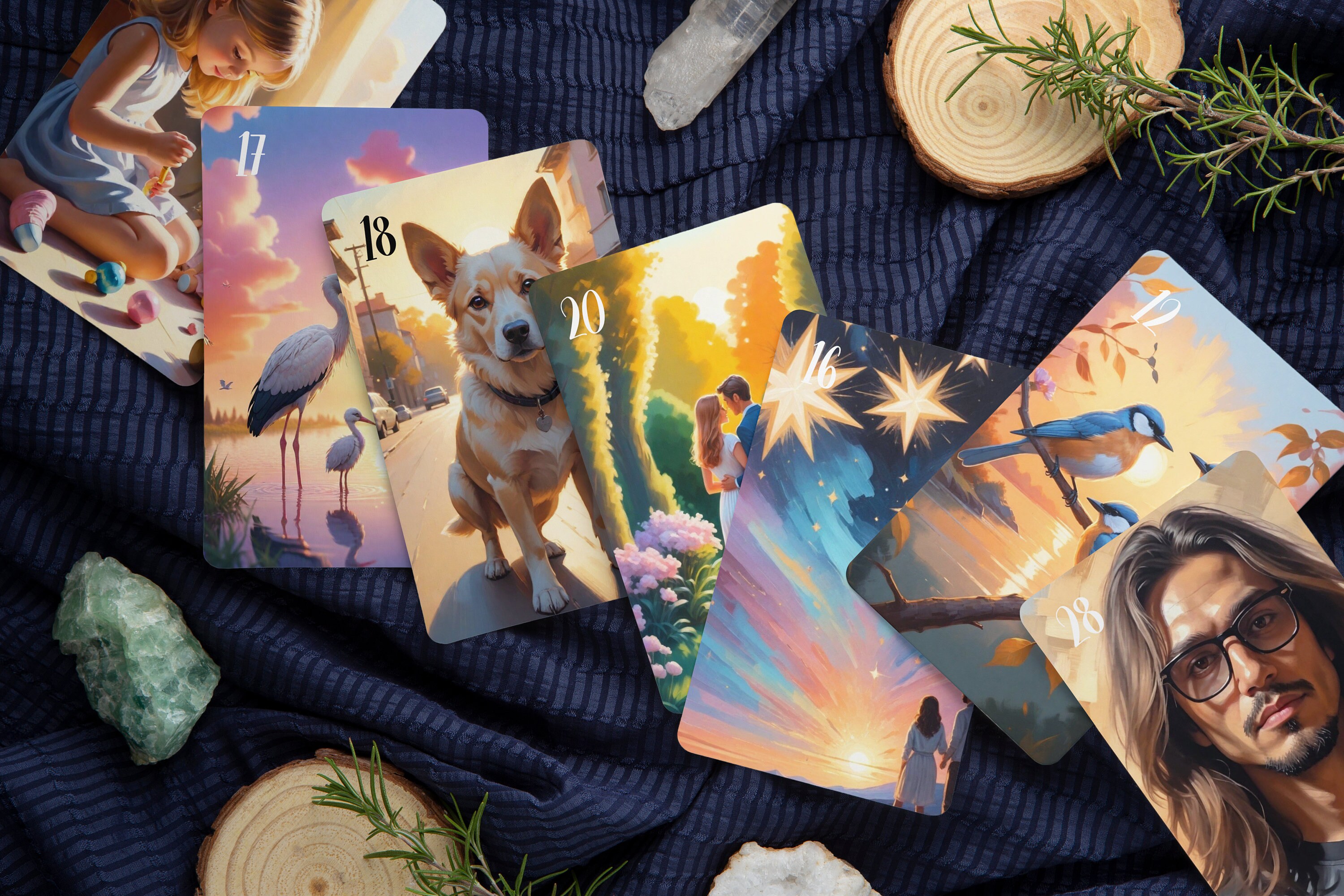 Sunset Lenormand, Modern Lenormand, Oracle Deck, Lenormand Deck