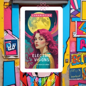 NEW Lenormand "Electric Visions" – Cartas Adivinatorias Coloridas, Tarot Esotérico, Oráculo Místico, Baraja Hecha a Mano