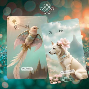 Oráculo Belline Dreamscape – 53 Cartas Oráculo Francés Ilustrado | Baraja Adivinación Onírica | Regalo Esotérico| Free Guidebook