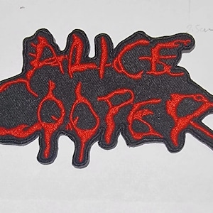 ALICE COOPER SCARY  Movies-Character Jacket/shirt  Iron-On/Sew-On patch logo