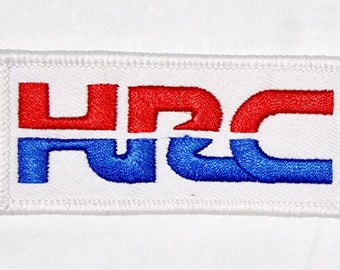 HRC White/Red/Blue CAR/Motor Iron-On/Sew-On patch logo
