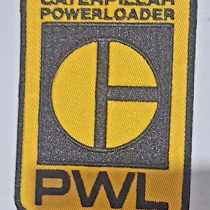 PWL-CATERPILLAR POWERLOADER  Iron-On/sew-On patch Logo