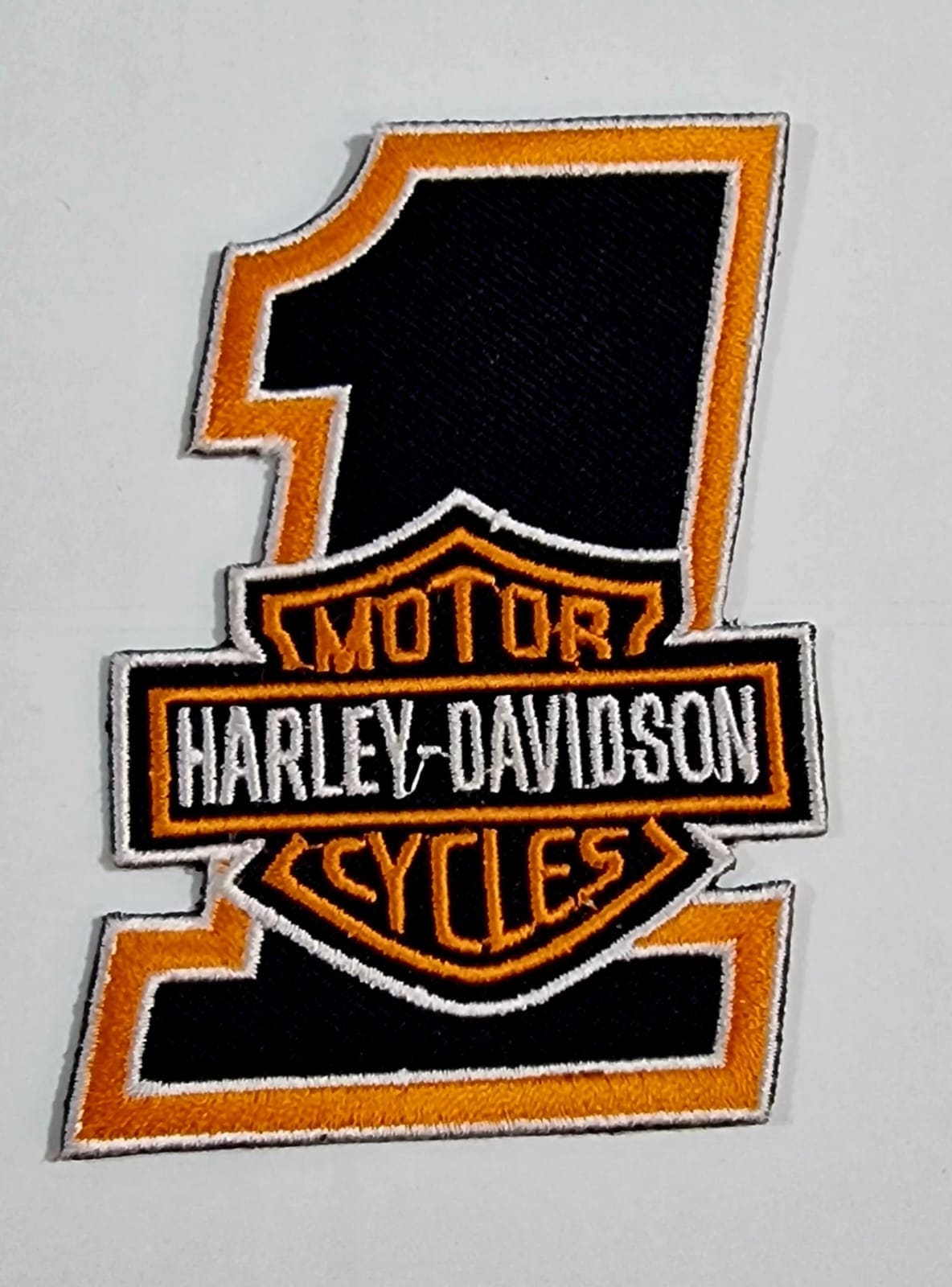 Harley-Davidson 3in. Embroidered Reflective Round B&S Logo Emblem Sew-On  Patch, Harley Davidson 