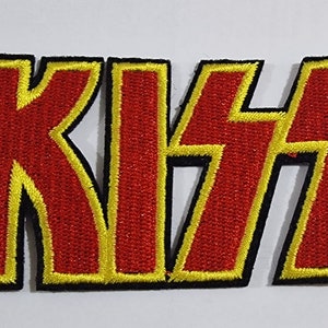 KISS ROCK MUSIC Band  Black/Red/Golden  Jacket/shirt  Iron-On/Sew-On patch logo