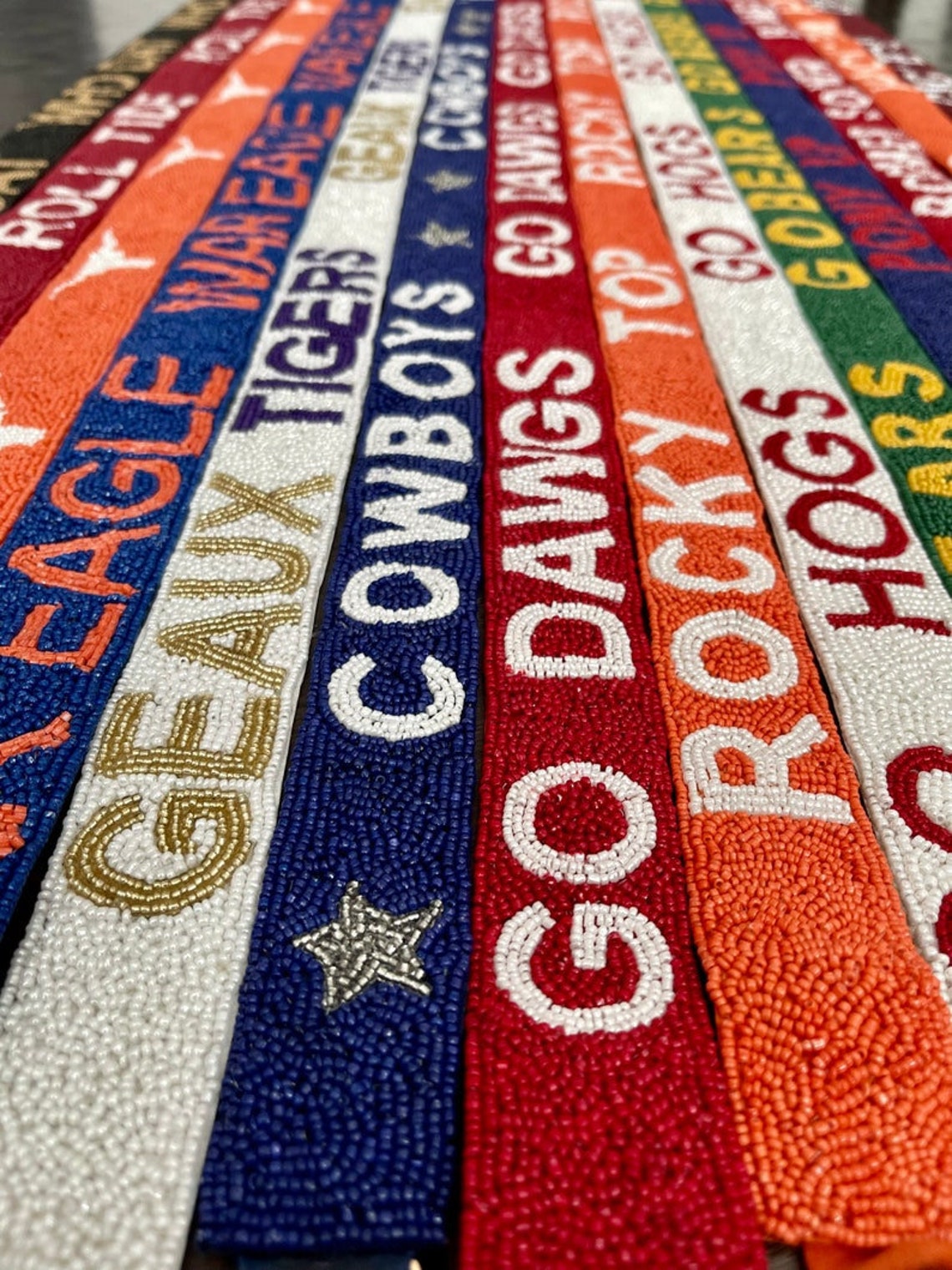 Beaded Purse Strap Beaded Bag Strap College Purse Strap Etsy