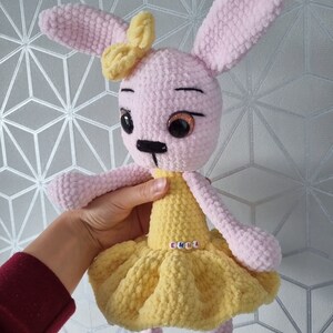 Crochet Bunny, Amigurumi Bunny, Crochet rabbit, Amigurumi rabbit, crochet nursery decoration, crochet bunny gift