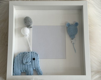 3D photo frame for baby elephant