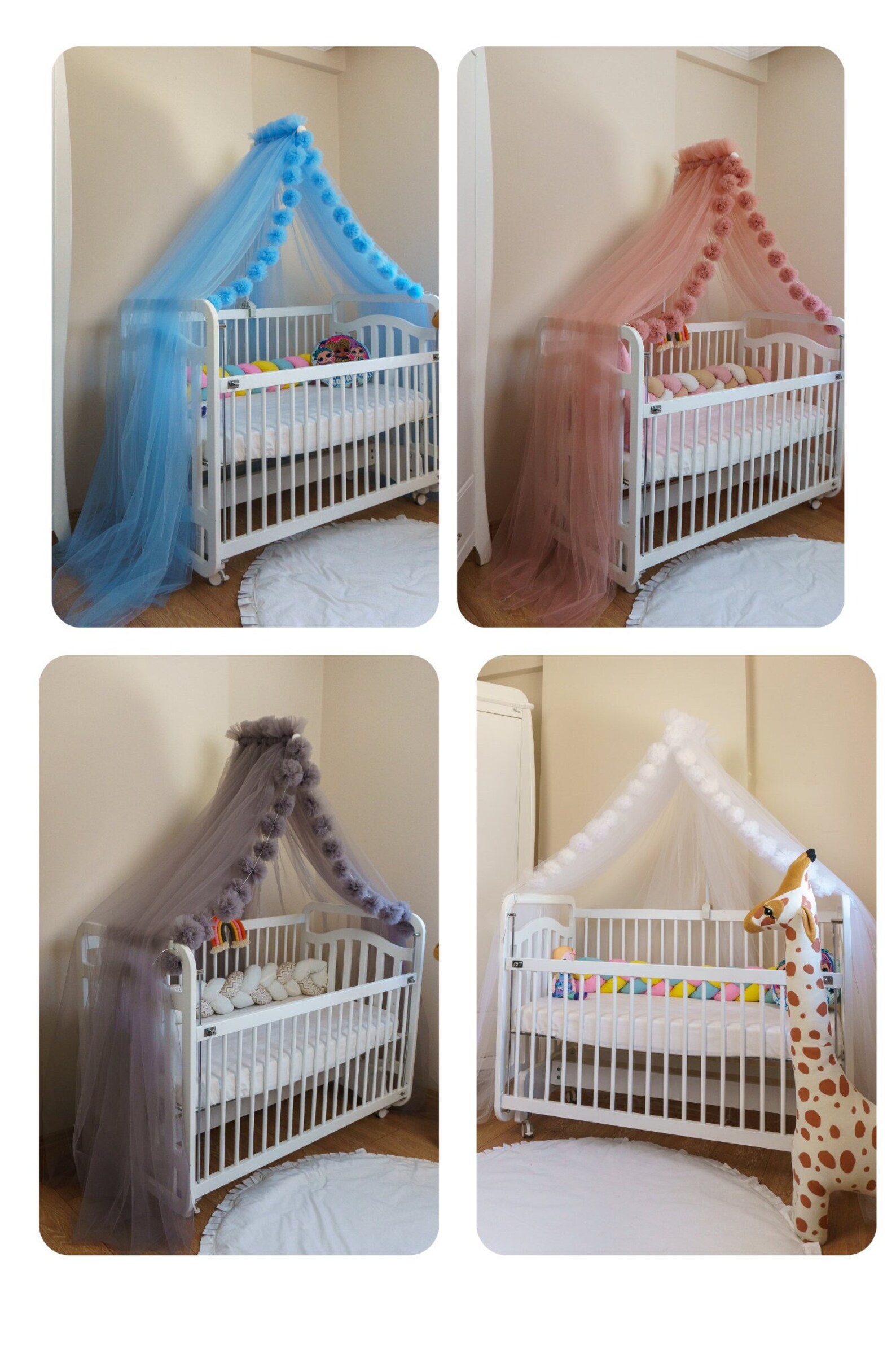 Baby Crib Mosquito Nets for Bed Canopy, Canopy for Baby Cribs, Mosquito
