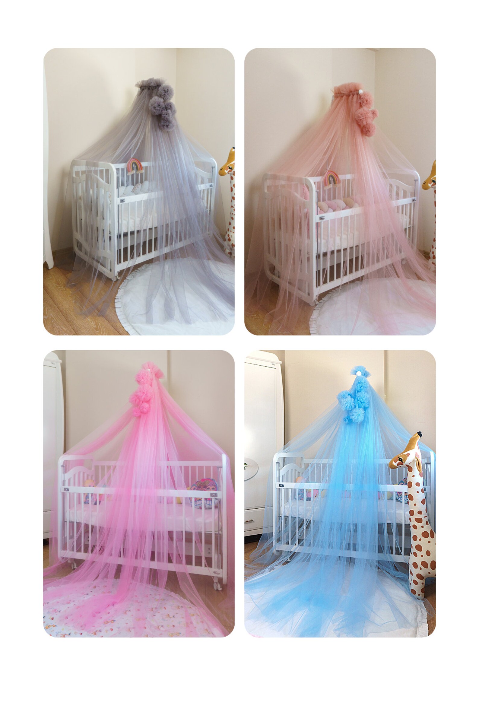 Baby Crib Mosquito Nets for Bed Canopy, Canopy for Baby Cribs, Mosquito