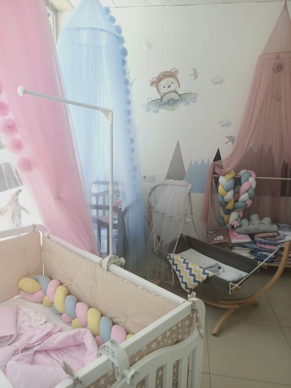 Mosquito net canopy for cribs deals