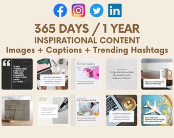 Całoroczna inspirująca treść w mediach społecznościowych Instagram Post na Facebooku Porady motywacyjne Wskazówki dotyczące dobrego samopoczucia Wskazówki dotyczące rozwoju Treści w mediach społecznościowych
