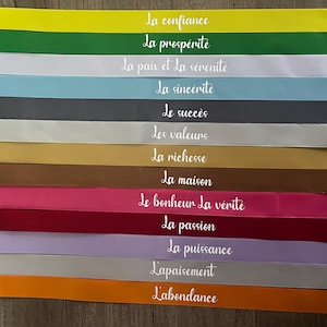 Lot de 13 rubans type de cérémonie laïque