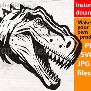 Dinosaur Svg, T-Rex svg, png, jpg - Dinosaur clip art, Tyrannosaurus Rex clipart, T rex Clipart, make your own dino T-rex gifts