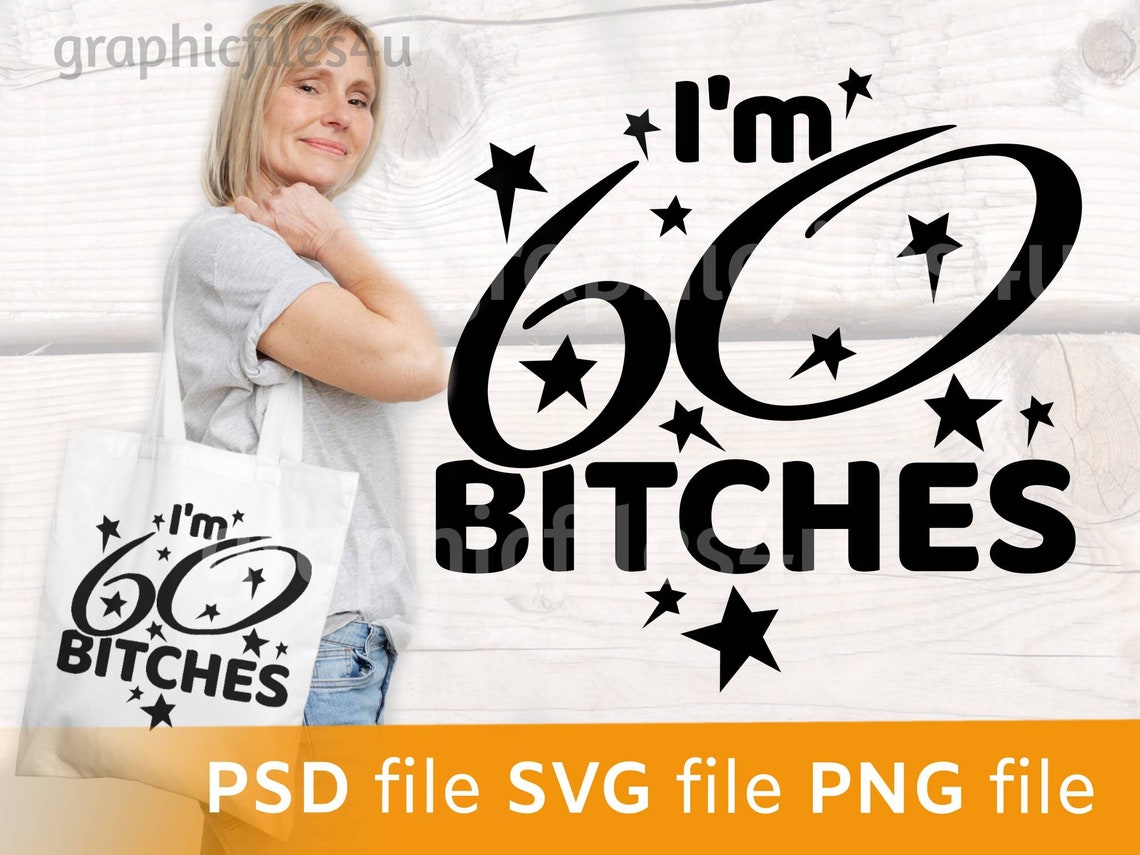 Geburtstagsbanner 'I‘m 60 Bitches' – Rotgold Glitzer, Partydekoration Zum 60. Geburtstag, Für Damen