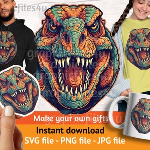 T-rex Svg, T-Rex png, Dinosaur clip art, Tyrannosaurus Rex clipart, T-rex Clipart, T-rex head, make your own dino Tyrannosaurus Rex gifts