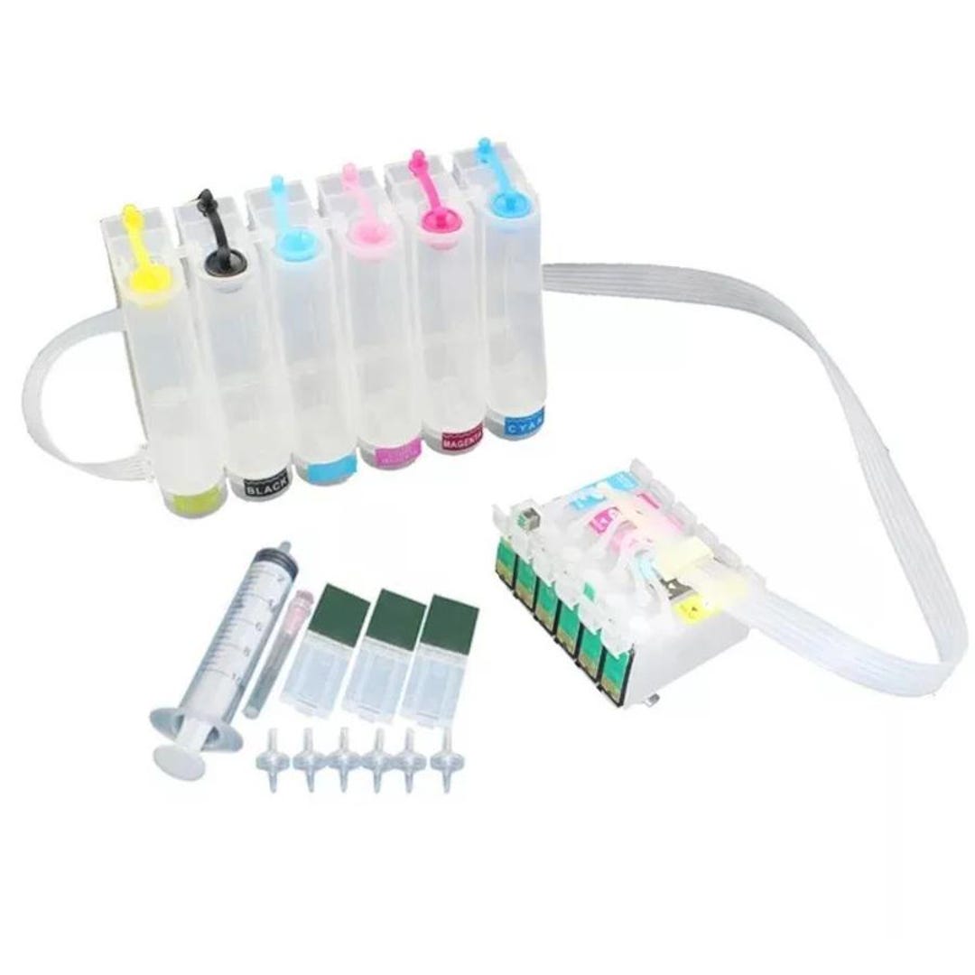 T0781-T0786 Continuous Ink System CISS for Epson R260 R280 R380 RX580 ...