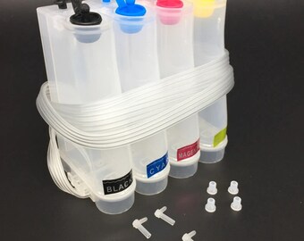 4 Color 85ML DIY Continuous Ink Supply System Outer Ink Tank Universal CISS Refill Kit For Epson Canon HP Brother Inkjet Printer