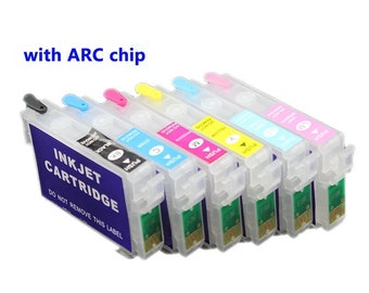 T0781 781 refillable ink cartridge compatible for epson R260 R280 R380 RX580 RX595 RX680 Artisan 50