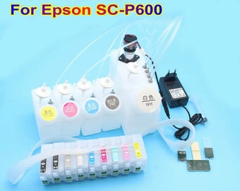Système P600 Ciss pour réservoir d'encre Epson P600 DTF Ciss avec agitateur Système d'alimentation en encre continue Sure Color SC-P600 Cis
