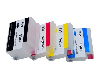 Refillable Ink Cartridge With Auto Reset Chip For HP 932 933 932XL Officejet 6100 6600 6700 7110 7610 7612 7510 7512 Printers