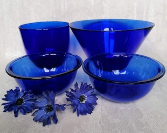 Kobaltblaue Bonbondose Zuckerdose