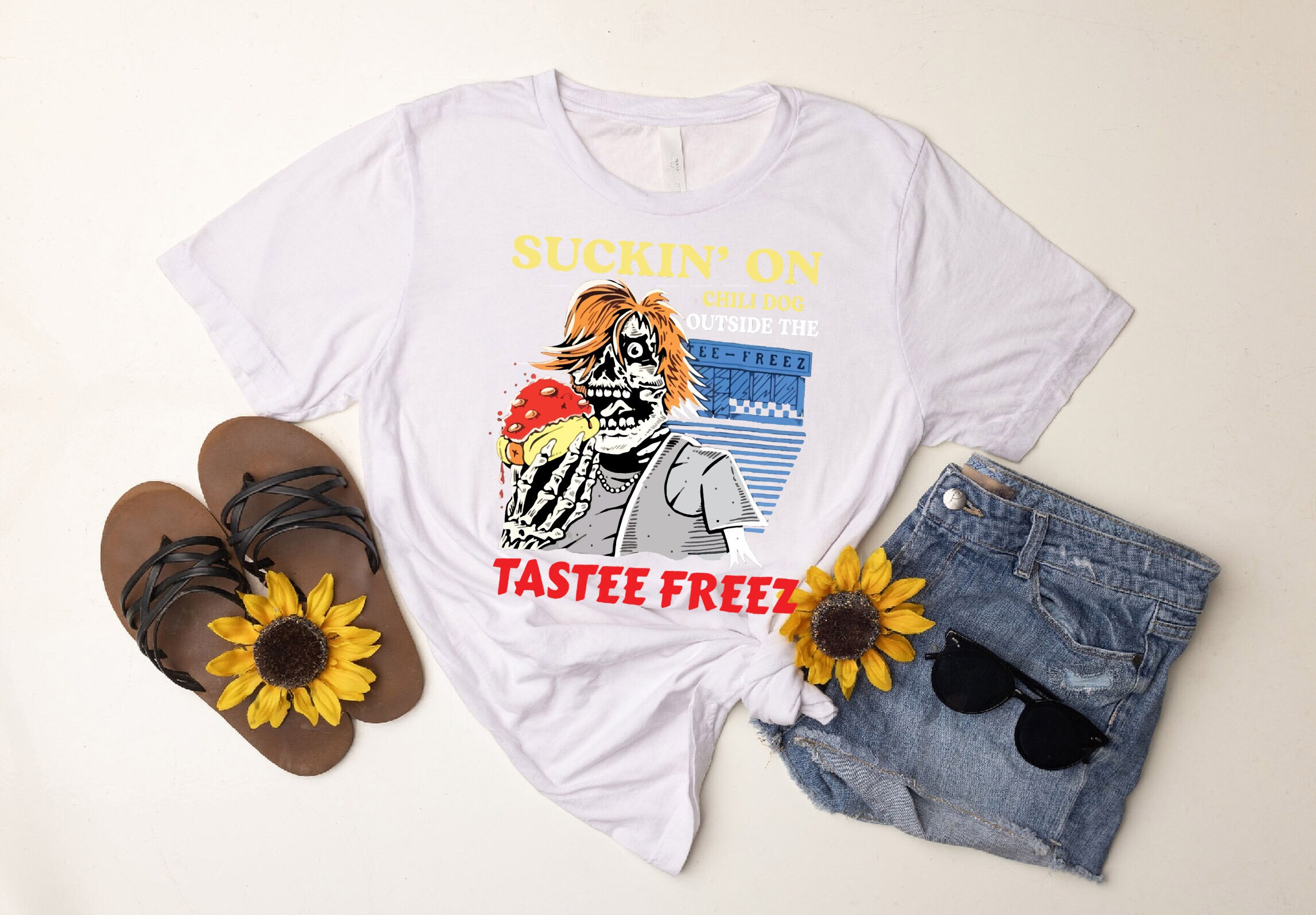 Suckin on Chili Dog Outside the Tastee Freez Tshirt John Etsy