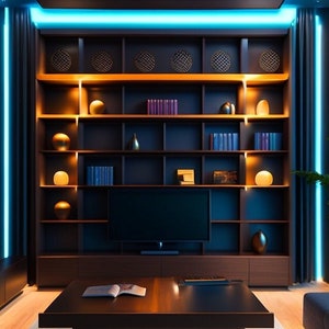 Luxus-Digital-Herunterladbarer Büro-Hintergrund Minimalistischer Zoom-Skype-Teams-Hintergrund für Virtuelles-Meeting-Interviews-Streaming & Arbeit von zu Hause aus