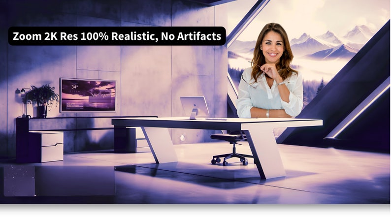 Zoom Arctic Virtual Background Digital Download Minimalist WFH Backdrop
