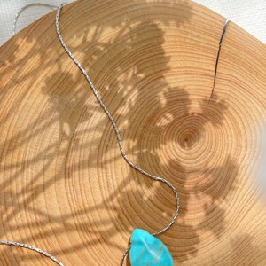 Turquoise Minimalist Crystal Necklace| Southwest Jewelry |Birthstone Necklace| Dainty Turquoise Jewelry| Delicate Gemstone