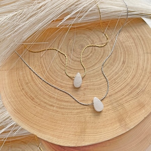 Genuine White Jade Pendant Necklace