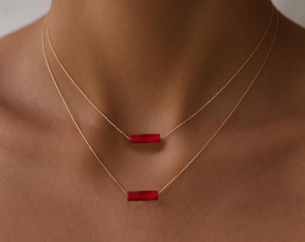 Genuine Carnelian  Necklace, Carnelian  Pendant, Healing Necklace, Birthday Gift, Necklace for Women, Gemstone Necklace, Gift for Mom
