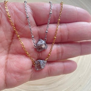 Genuine Smoky Quartz Crystal ecklace , Raw Smoky QuartzPendant Gift, Healing Necklace, Birthday Gift,  Gemstone Necklace, Gift for Mom