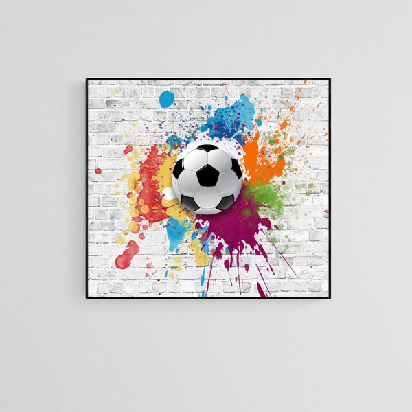 Soccer Art Poster Etsy UK