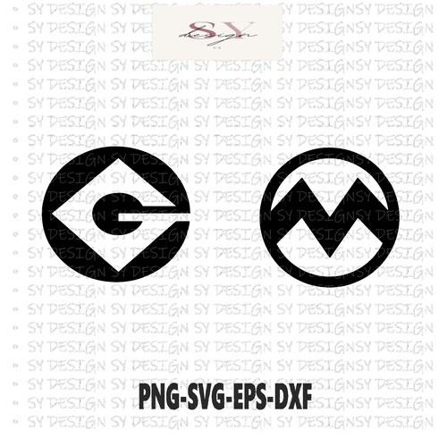 Minion Gru G Logo Svg Png Eps Dxf Pdf Jpg - Etsy